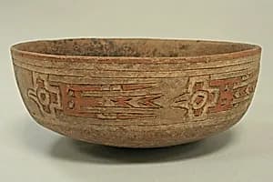Incised Painted Bowl by Unknown Artist