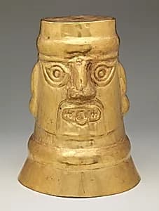 Inverse-Face Beaker by Lambayeque (Sicán) artist(s)
