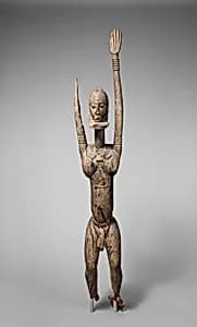 Male Figure with Raised Arms