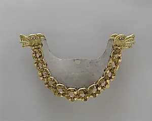 Nose Ornament with Intertwined Serpents by Unknown Artist