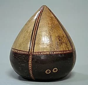 Painted Bowl with Pointed Base by Unknown Artist