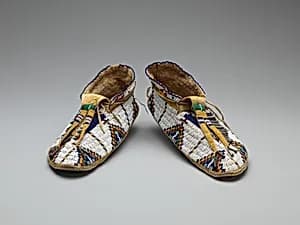 Pair of Moccasins by Unknown Artist