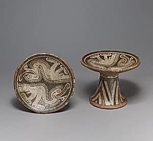 Pedestal Plate by Unknown Artist