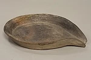 Plain Ceramic Spouted Tray by Unknown Artist