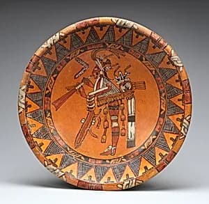 Plate with Trumpeter