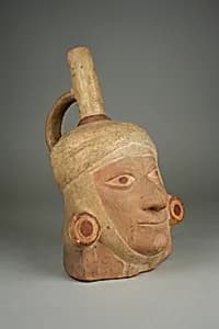 Portrait Head Bottle by Unknown Artist