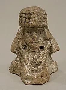Seated Female with Headdress by Unknown Artist