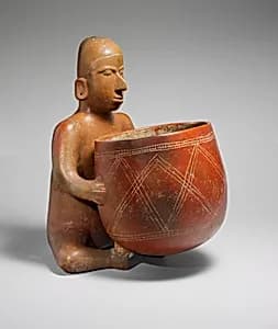 Seated Figure with Vessel by Unknown Artist
