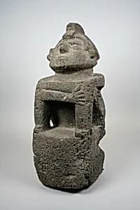 Seated Male Deity (?) by Unknown Artist