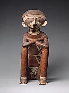Seated Male Figure by Unknown Artist