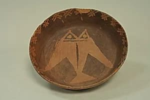 Shallow Bowl with Geometric Design by Unknown Artist