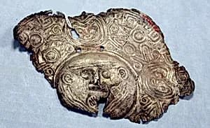 Silver Disk Ornament by Unknown Artist