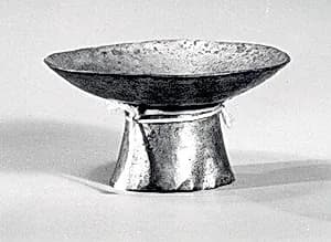 Silver Miniature Pedestal Bowl by Unknown Artist
