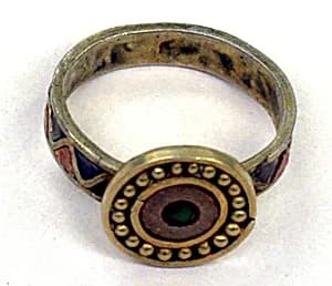 Silver Ring with Inlays by Unknown Artist