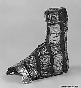 Slipper with Metal Ornaments by Unknown Artist