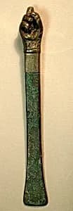 Spatula with fist finial by Unknown Artist