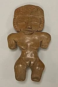 Standing Ceramic Female Figure by Unknown Artist