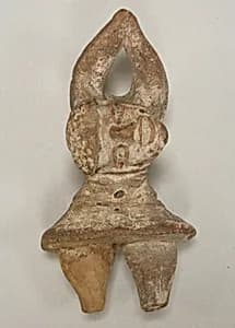 Standing Ceramic Female Figure by Unknown Artist