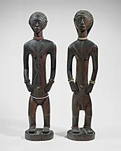 Standing Male and Female Figures by Unknown Artist