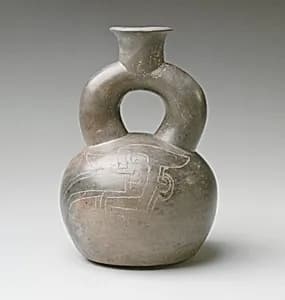 Stirrup-Spout Bottle by Unknown Artist