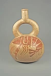 Stirrup Spout Bottle with Crayfish by Unknown Artist