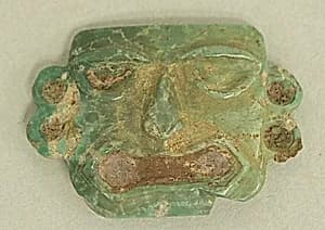 Turquoise Face Mask Ornament by Unknown Artist