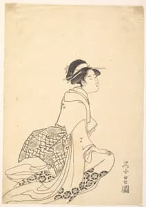 A Woman Kneeling