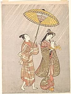 Amagoi Komachi|Komachi Praying for Rain by Torii Kiyomitsu
