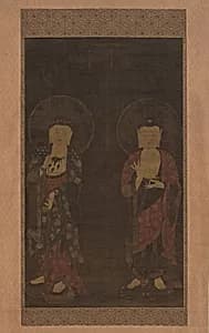 아미타불과　지장보살도　고려|阿彌陀佛・地藏菩薩圖	高麗|Amitabha and Kshitigarba by Unidentified artist