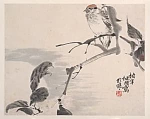 清 任頤 動物花鳥 冊頁八開|Animals, Flowers and Birds