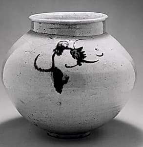 Jar with Floral Design by Unknown Artist