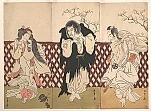Ichikawa Danjuro IV in the Role of the Monk Mongaku from the Play Hana-zumo Genji-biki by Katsukawa Shunshō　勝川春章