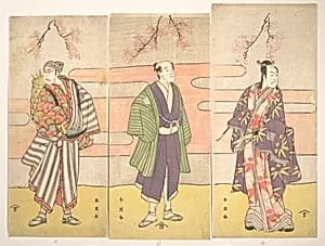 An Unidentified Actor as a Farmer with a Basket on His Back by Katsukawa Shun'ei 勝川春英