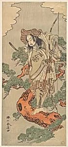 The Ninth Ichimura Uzaemon as a Samurai Warrior by Katsukawa Shunshō　勝川春章
