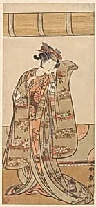 The Fourth Iwai Hanshiro as a Woman by Katsukawa Shunshō　勝川春章