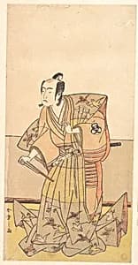 Bando Mitsugoro in the role of Soga no Juro by Katsukawa Shunshō　勝川春章