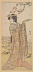 The Third Segawa Kikunojo as a Woman by Katsukawa Shunkō