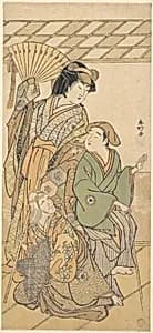The Fourth Iwai Hanshiro in three roles of the shosa "Shichi Henge" by Katsukawa Shunkō