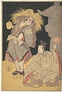 Scene from the Drama "Yuki-motsu-take Furisode Genji" by Katsukawa Shunkō