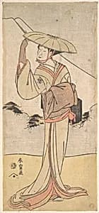 Nakamura Noshio II in the Role of Imayō uta Bikuni by Katsukawa Shunkaku