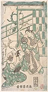 Scene From the Drama "Hatsu-tori Kuruma Genji" by Torii Kiyomasu I