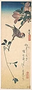 Purple Magnolia and Hornbill by Utagawa Hiroshige