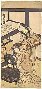The Third Segawa Kikunojo in His Dressing Room by Katsukawa Shunkō