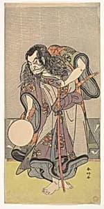 The First Nakamura Nakazo as a Samurai by Katsukawa Shunkō