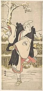 Onoe Matsusuke as a Kannen-Butsu or Mendicant Buddhist Monk by Katsukawa Shunkō