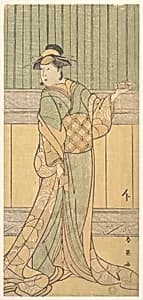Osagawa Tsuneyo as a Woman Standing in a Room by Katsukawa Shun'ei 勝川春英