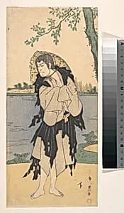 The Second Ichikawa Komazo in the Role of Yanekozo by Katsukawa Shun'ei 勝川春英