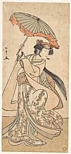 The Third Segawa Kikunojo as a Woman Dancing in a Shosa Act by Katsukawa Shunshō　勝川春章