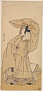 The First Nakamura Nakazo in the Role of Kanshojo by Katsukawa Shunshō　勝川春章