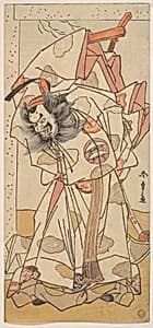 The Second Nakajima Mihoemon in the Role of Sadaijin Jihei by Katsukawa Shunshō　勝川春章